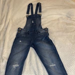 Pants overalls with rips